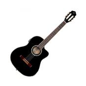 Ortega RCE145BK Electro Classical Guitar, Gloss Black