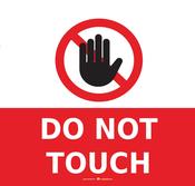 Do Not Touch image