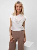 Suzy white satin cowl neck top image