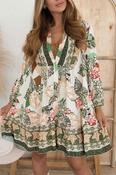 Kira Green boho dress
