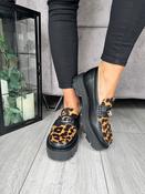 Guess black animal print loafer FLTYK2LEP14