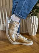 Guess gold sneakers fljr12lel12 image