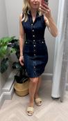 Eco guess destiny denim midi dress image