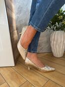 Boris Gold shimmer heels