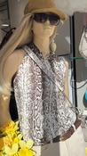 Sonyah leopard print sleeveless knit