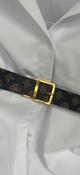 BW7548VIN35 Brown Hensely 4g peony logo belt image