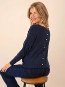 Navy Elba  Pearl back knit image