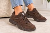 Guess brown suede trainer image