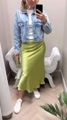 Kansas lime green midi skirt image
