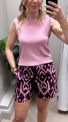 Nancy pink rib knit image