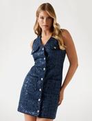 Guess denim sequinned  dress w5bk41d0771