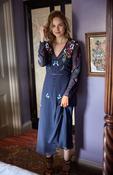 The rosette embellished dress