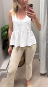 Lunala  winter white round neck top