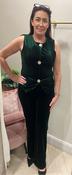 Green velvet two piece suit image