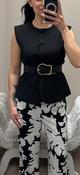 Black luciene belt image