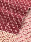 Guess reversible wine logo scarf aw5663vis03