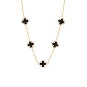 ESTELLA BLACK RESIN NECKLACE T704NMS image