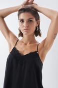 122861 black salsa cami with lace sale image