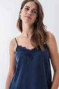 122861 navy salsa cami with lace sale image