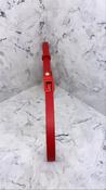 BW7577LEA15 Red guess logo g belt image
