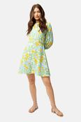 Yellow green Ciara print traffic dress image
