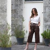 Ellyn rr peat crop trouser sale image