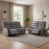 Savoy 3+2 Sofa Suite Electric - Grey