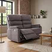 Savoy Electric Recliner 2 Seater Sofa - Grey image
