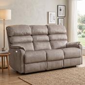 Savoy 3 Seater Sofa Electric Recliner - Taupe image