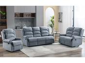 Windsor Manual Recliner 3+2 Sofa Set - Steel Blue