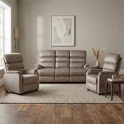 Savoy 3+1+1 Fixed Sofa Suite - Taupe image