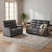 Savoy 3+2 Seater Sofa Suite Fixed - Grey image