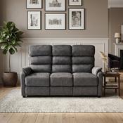 Savoy 3 Seater Sofa Fixed - Grey
