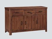 Andorra 3 Door Sideboard - Dark Acacia Wood