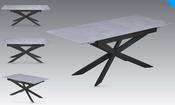 Azzurra Sintered Stone 160cm Extending Dining Table