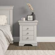 Bordeaux 3 Drawer Bedside- Ivory (Set of 2) image