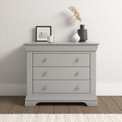 Bordeaux 3 Drawer Chest- Pebble Grey