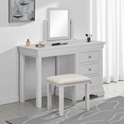 Bordeaux 3 Drawer Dressing Table Set- Pebble Grey image