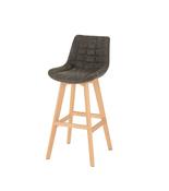Brisbane Bar Chair (PAIR) - Grey Faux Leather image