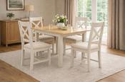 Windermere Painted Square Extension Dining Set (Table + 4 Chairs)