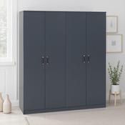 Dakota 4 Door Wardrobe - Dark Grey image