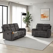 Guildford 3+2 Recliner Suite – Grey Fabric image