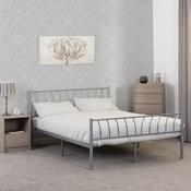 Harlow 4'6" Bed - Silver image
