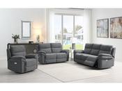 Harrow 3+1+1 Electric Recliner Sofa Suite - Dark Grey