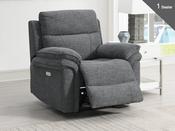 Harrow Electric Recliner Armchair  - Dark Grey