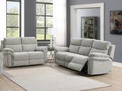 Harrow 3+2 Electric Recliner Sofa Suite - Light Grey
