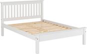 Monaco 4' Bed Low Foot End - White image