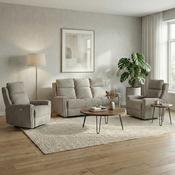 Mayfair 3+1+1 Electric Suite- Ash