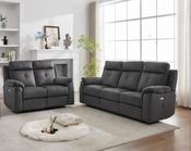 Palermo 3+2 Electric Recliner Sofa Suite - Anthracite