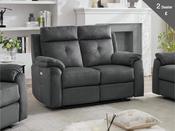 Palermo Electric Recliner 2 Seater Sofa - Anthracite